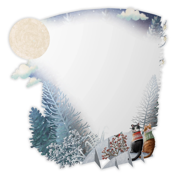 3D Christmas Pop Up Card - Cat's Christmas Tree