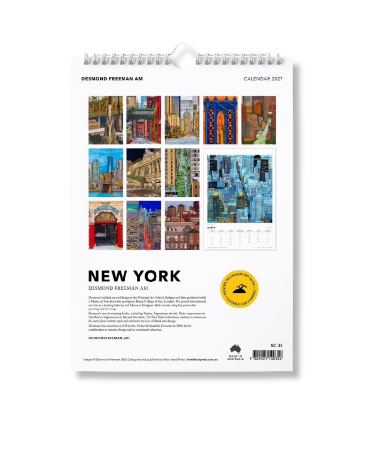 BIP 2027 Wall Calendar - New York