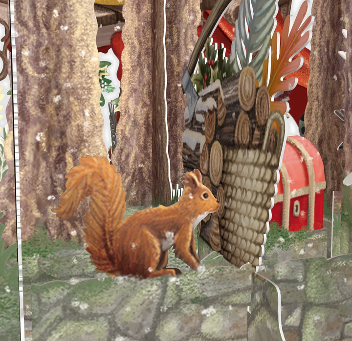 3D Christmas Pop Up Card - Santa's Workshop