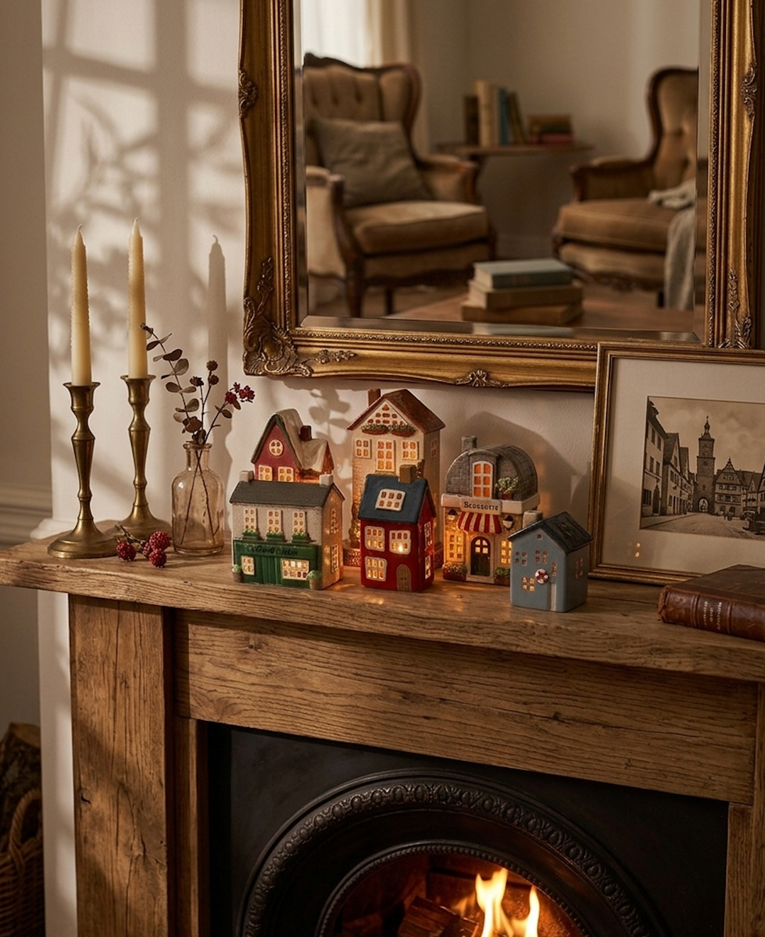 Alsac Cottage Tea Light - Light Grey