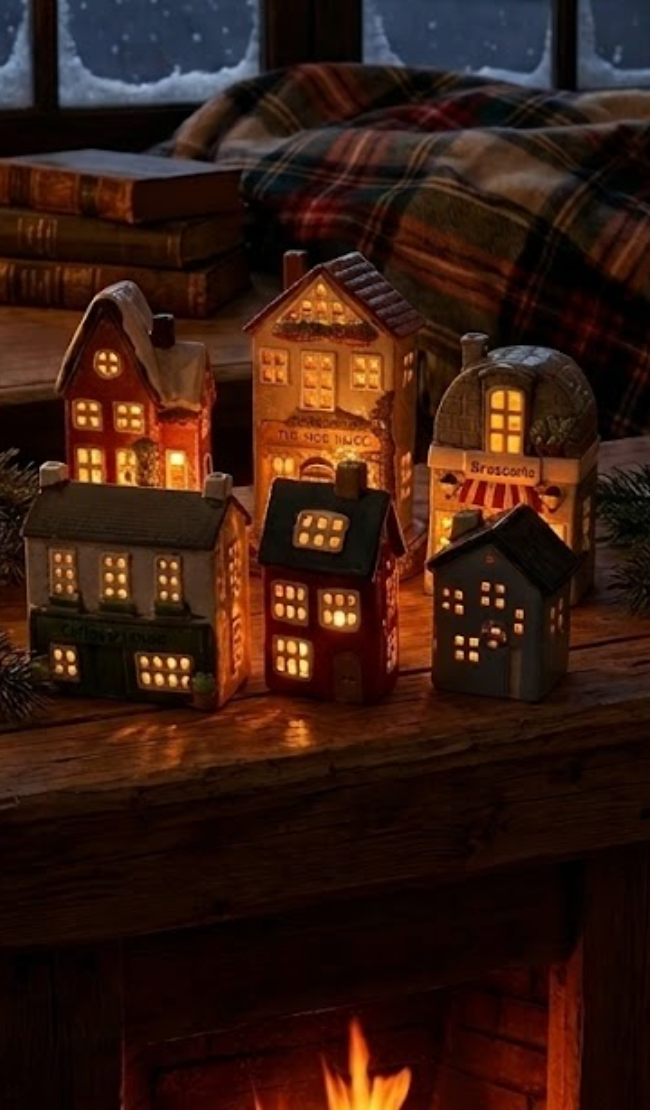Alsac Cottage Tea Light - Light Grey
