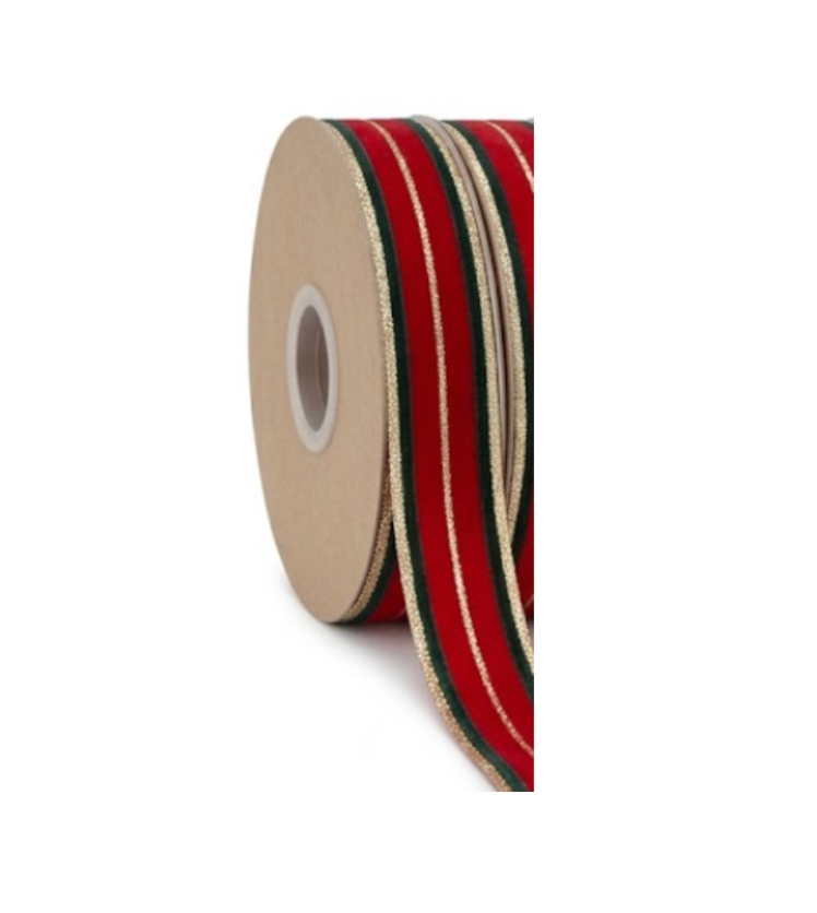 Vandoros Traditional Merry Christmas Ribbon Collection 15mm x 3m