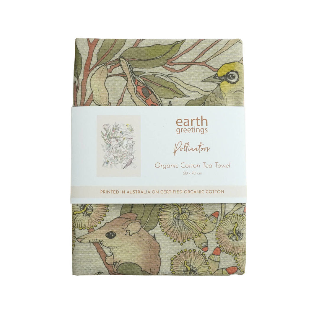 Tea Towel - Pollinators - Earth Greetings