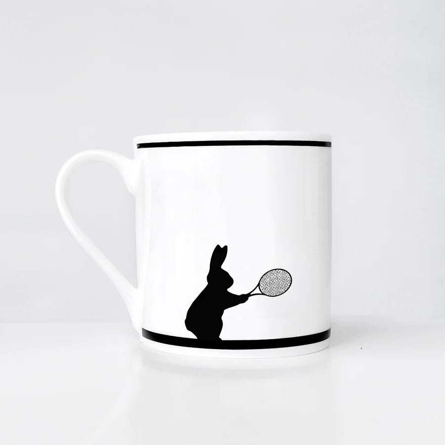 HamMade Fine China Mug Tennis Rabbit