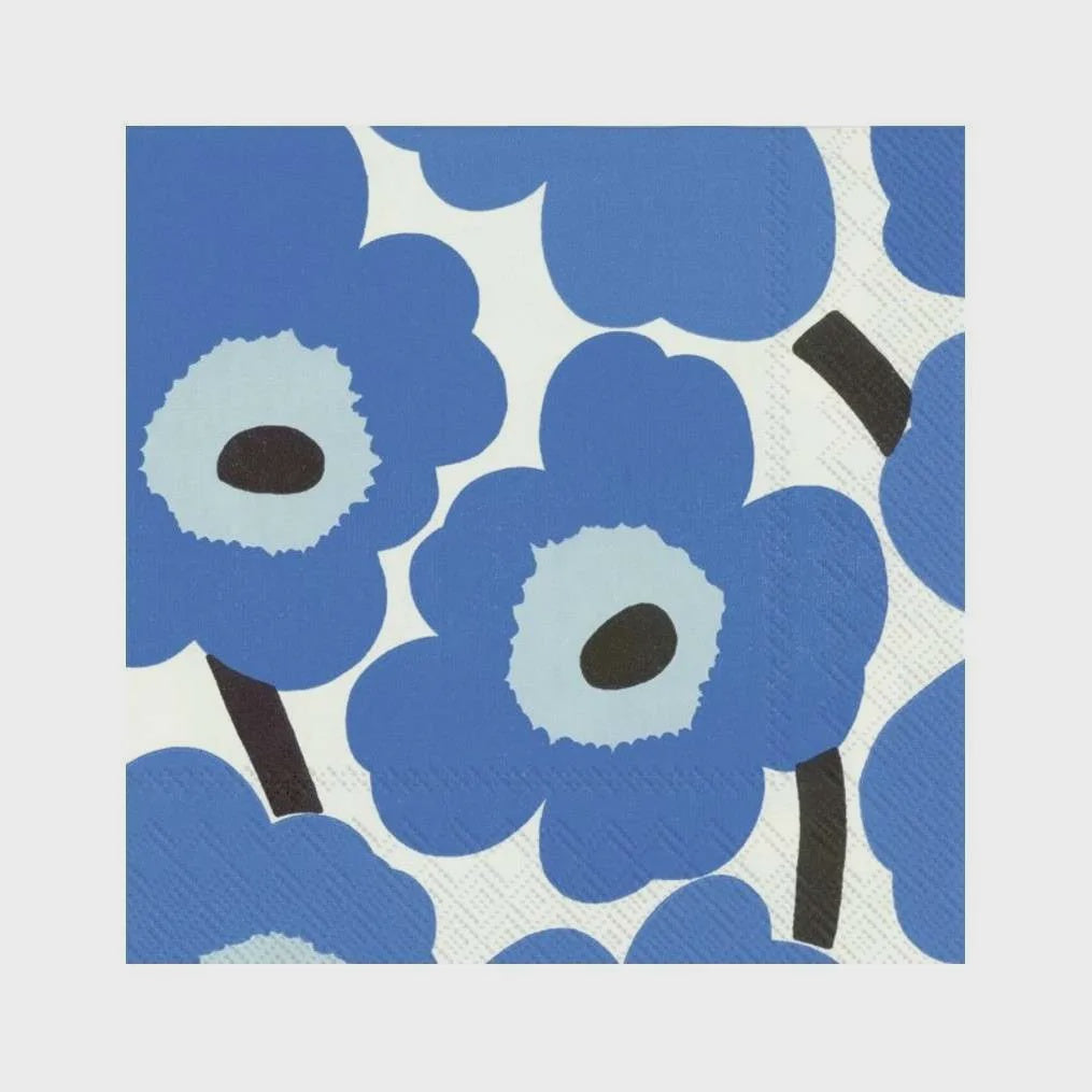 Cocktail Napkins - UNIKKO Blue