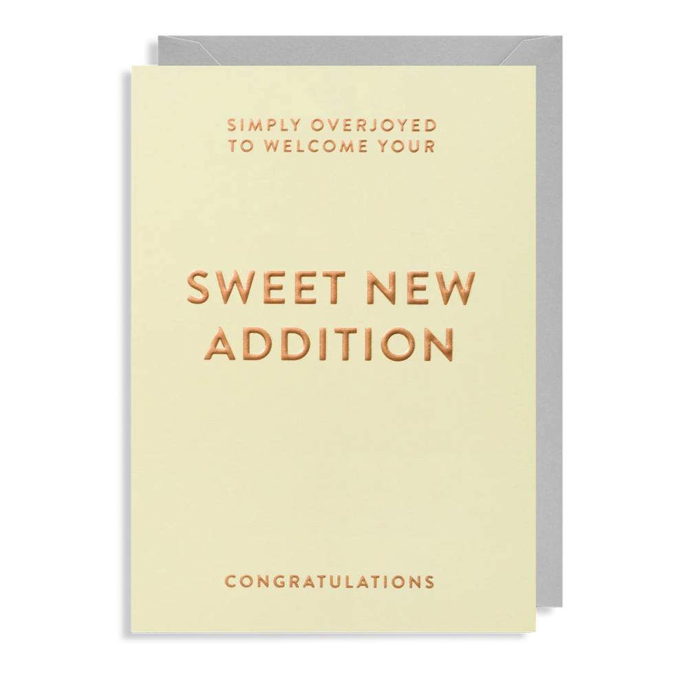 New Baby Card - Sweet New Addition