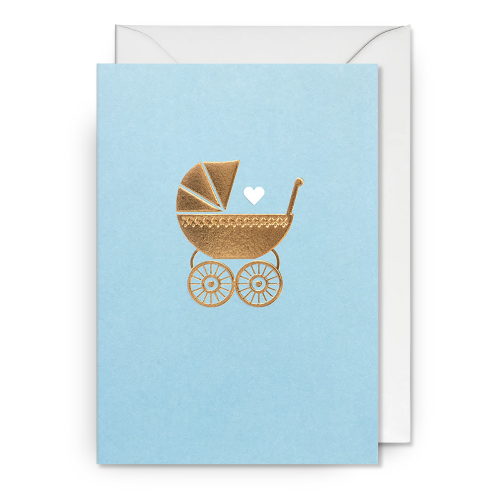 Postco Card - Baby Pram Blue
