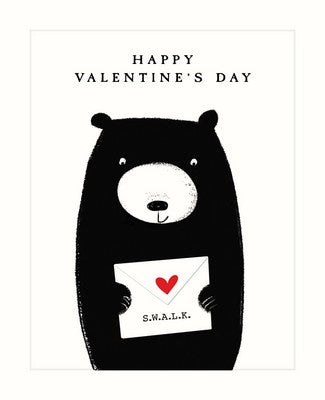 The Art File Bear Card - Bear Letter