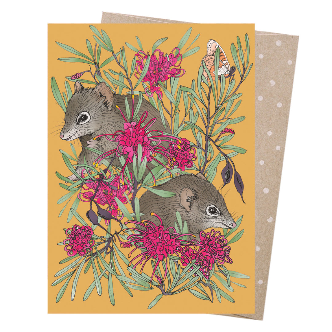 Greeting Card - Grevillia & Dibblers - Earth Greetings
