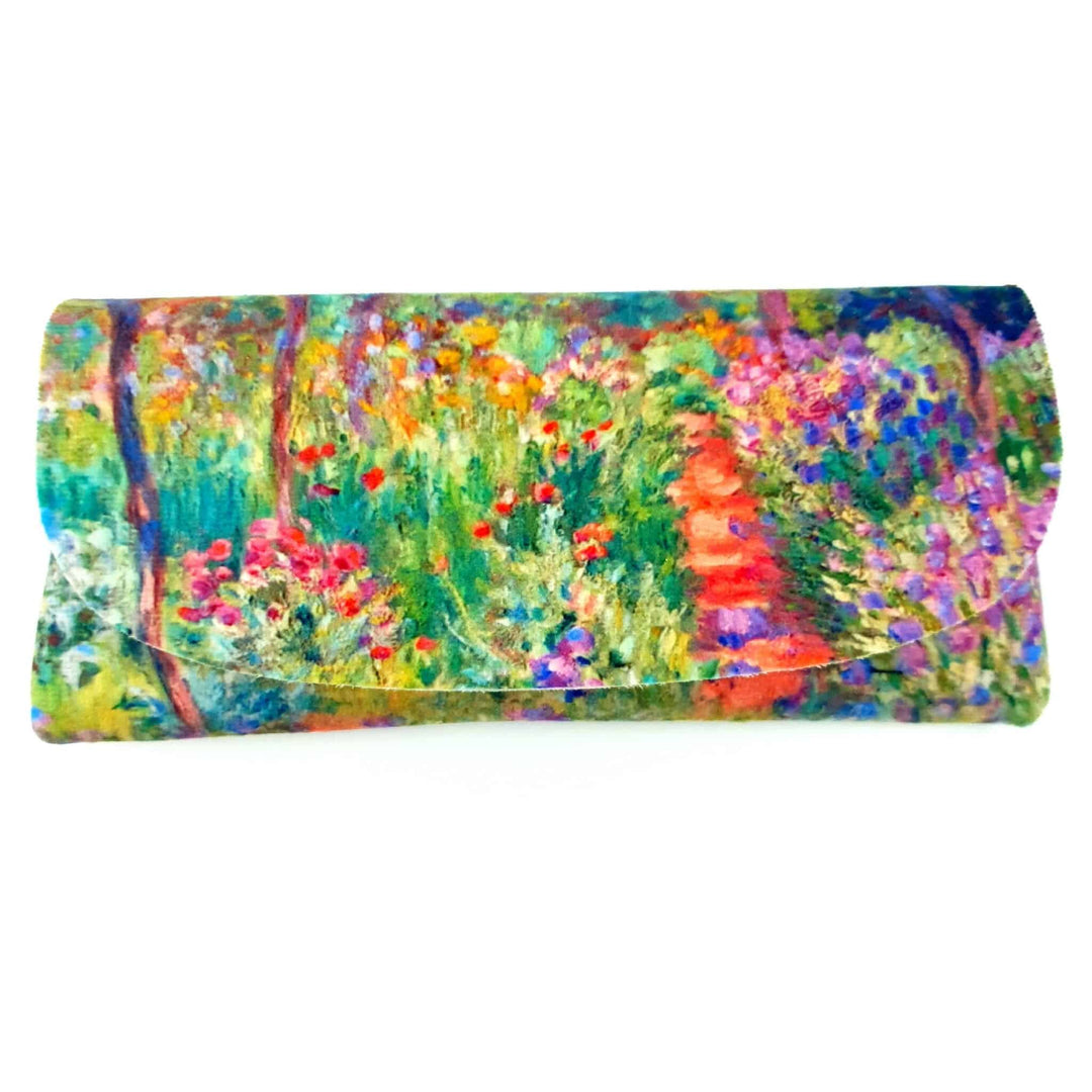 Velour Glasses Case - The Artist's Garden at Giverny by Claude Monet