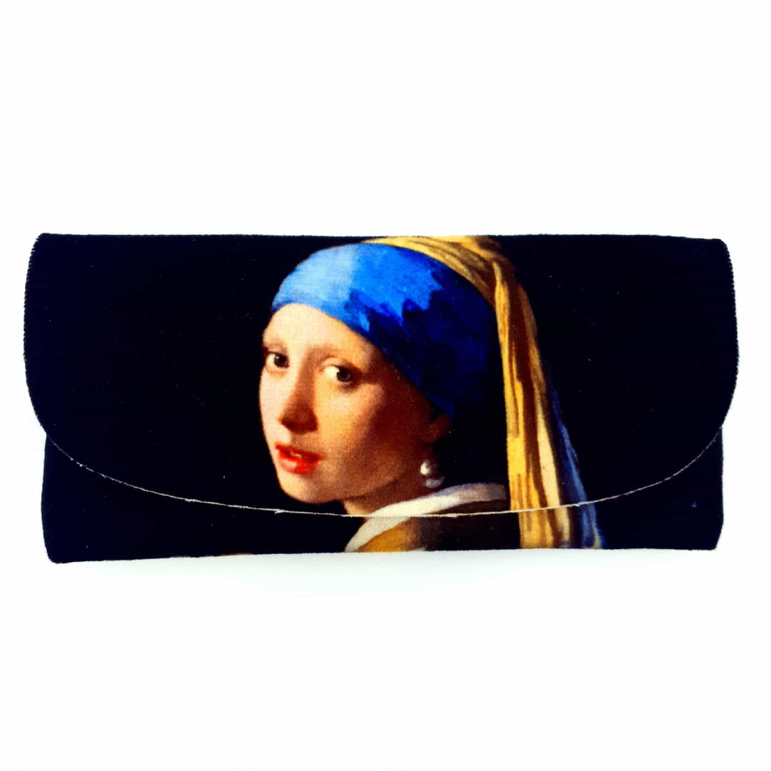 Velour Glasses Case - Girl With Pearl Earring by Johannes Vermeer