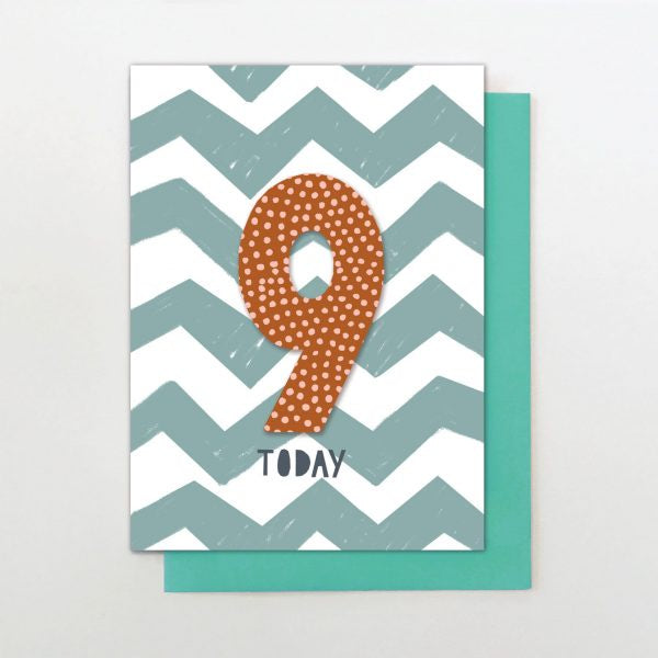 Stop The Clock Card - Age 9 ZigZag