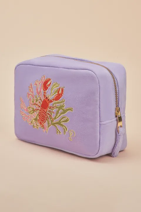 Velvet Make Up Bag - Lobster Buddies