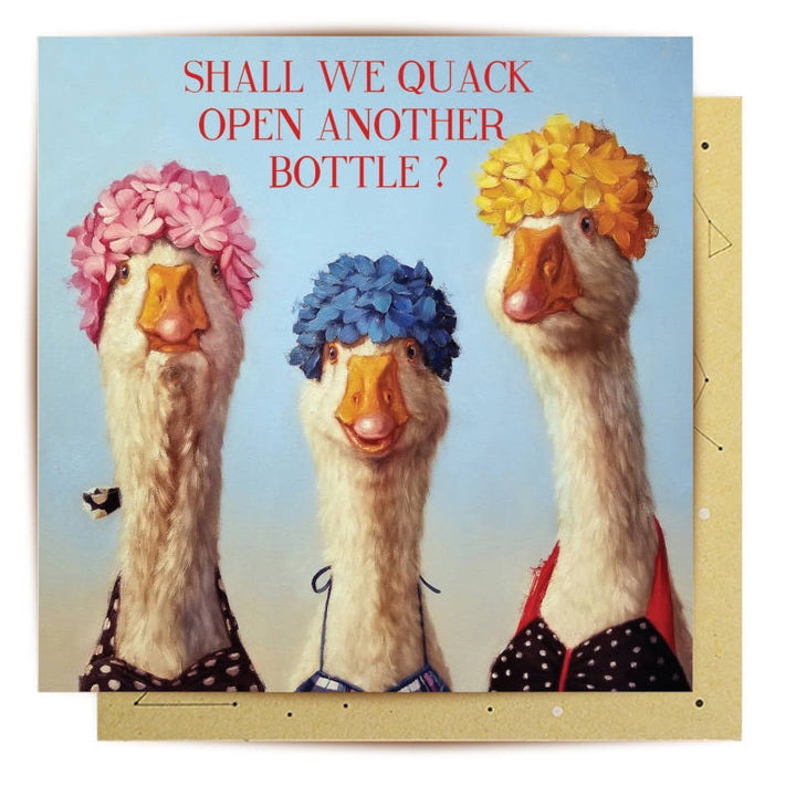 La La Land Card - Quack Open A Bottle