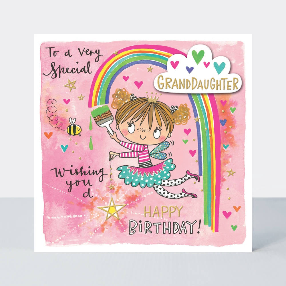 Chatterbox Card - Granddaughter - Wishing You a Happy Birthday