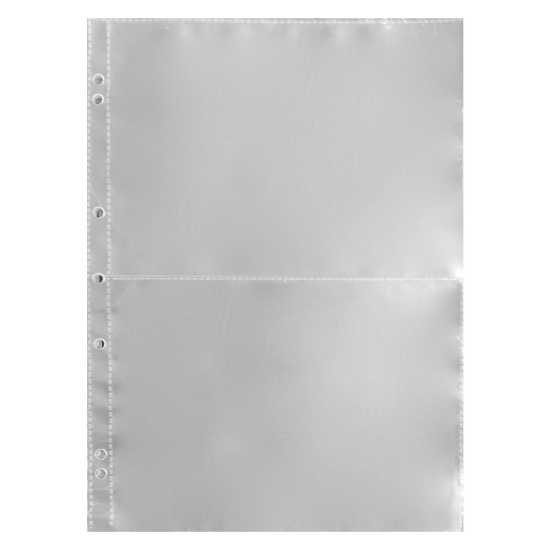 Polypropylene Binder Sleeves 25 Pack – 2 Pocket 8x6