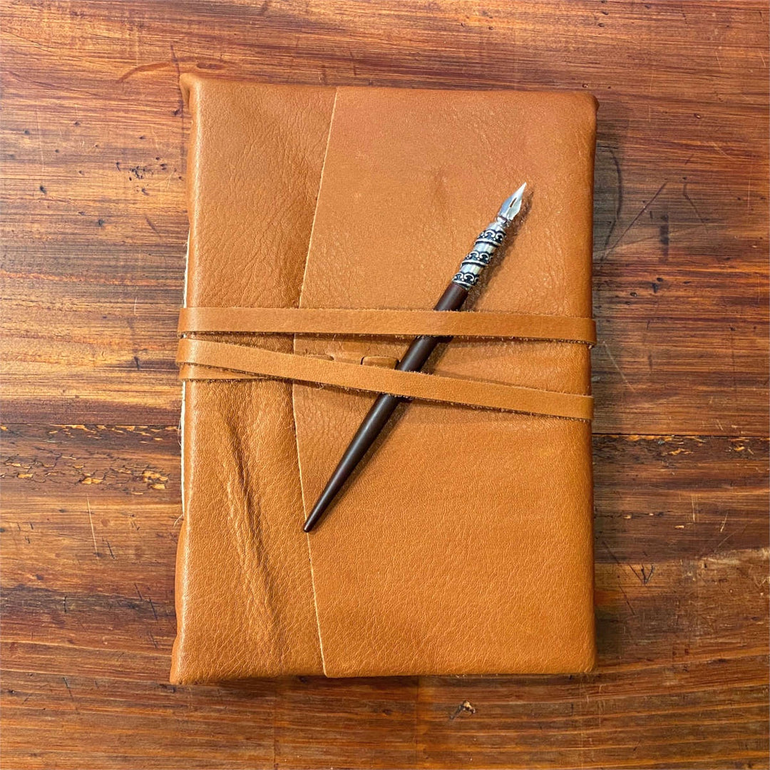Medioevo Leather Journal - Tan Large