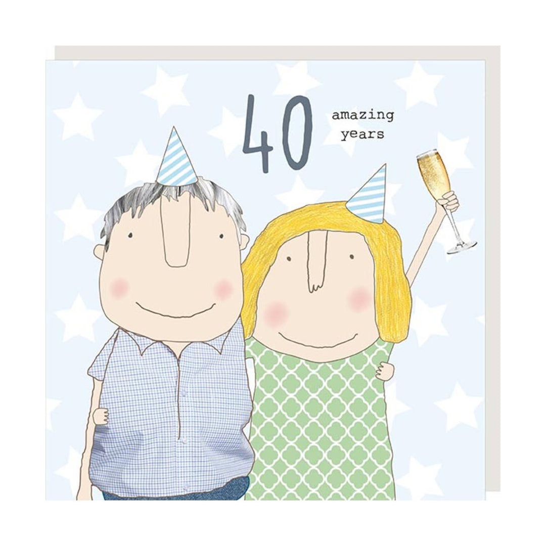 Rosie Made A Thing Card - Anniversary 40th