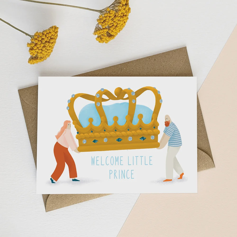 Elsa Rose Frere Card - New Baby Prince