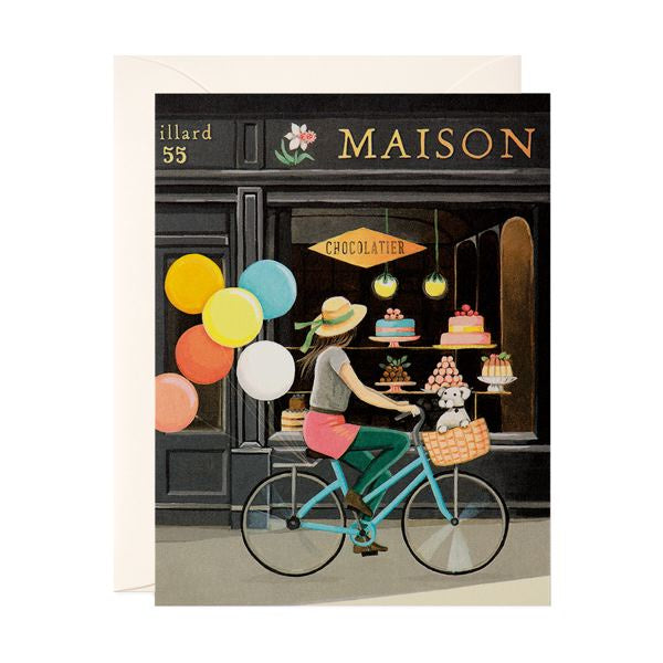 JooJoo Paper Card - Girl on Bike
