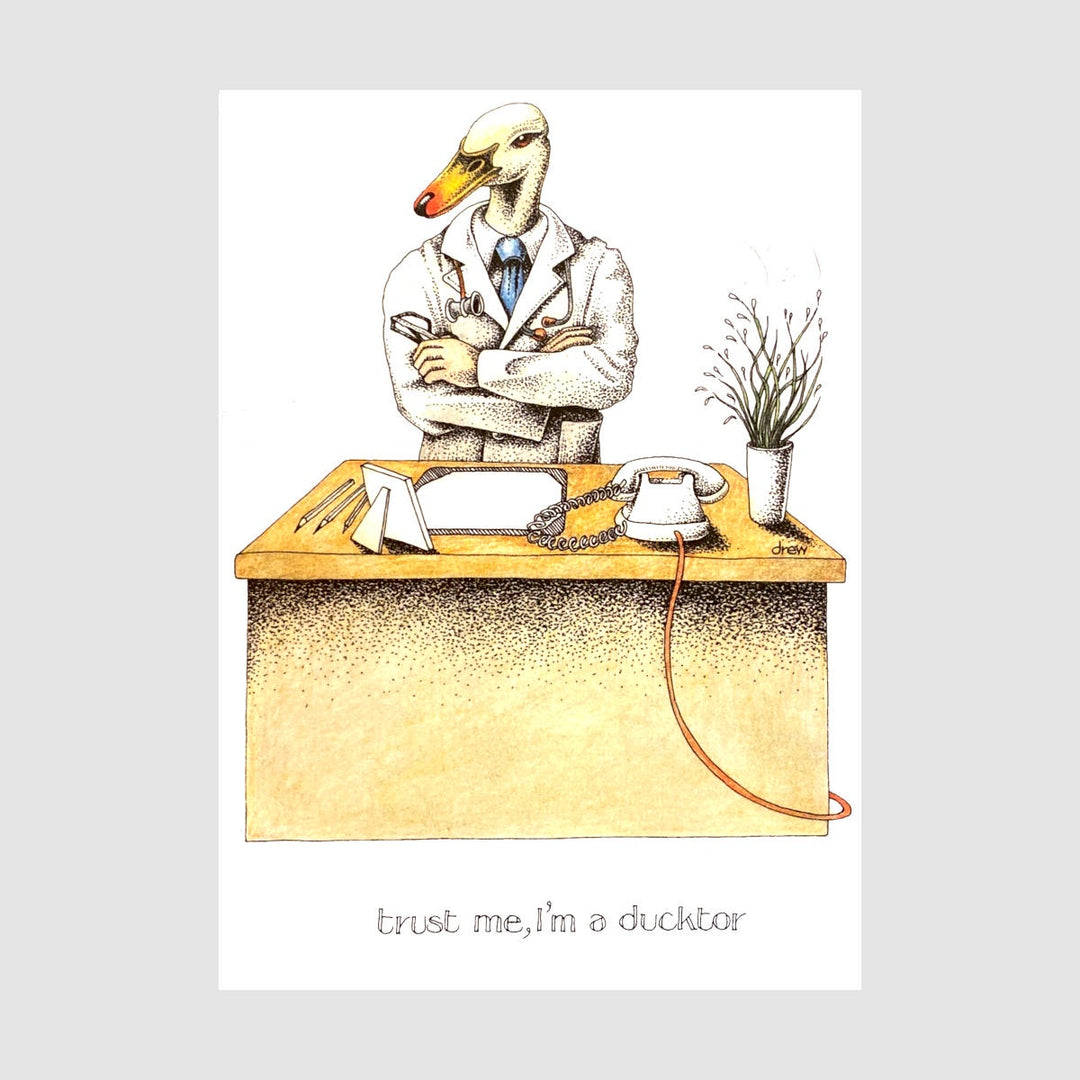 Simon Drew Card - Ducktor