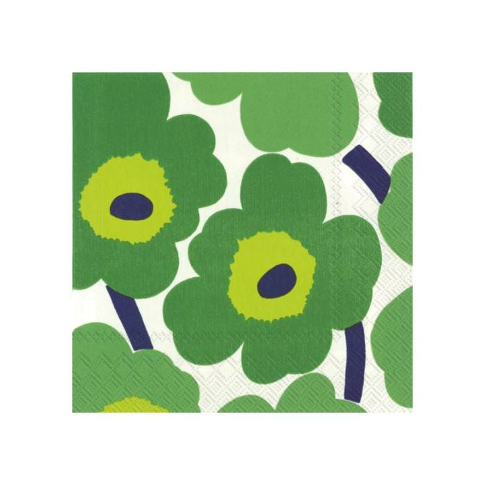 Cocktail Napkin - Marimekko - Unikko Green