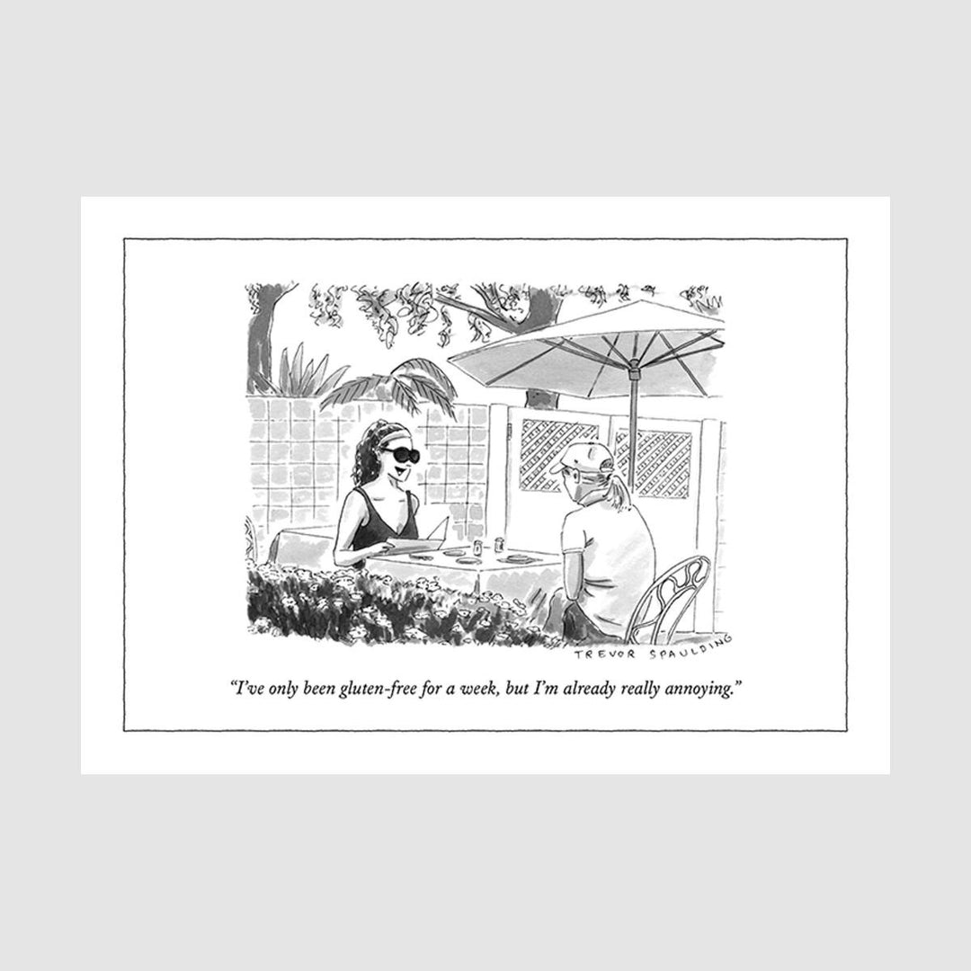 The New Yorker Card - Gluten Free and Annoying