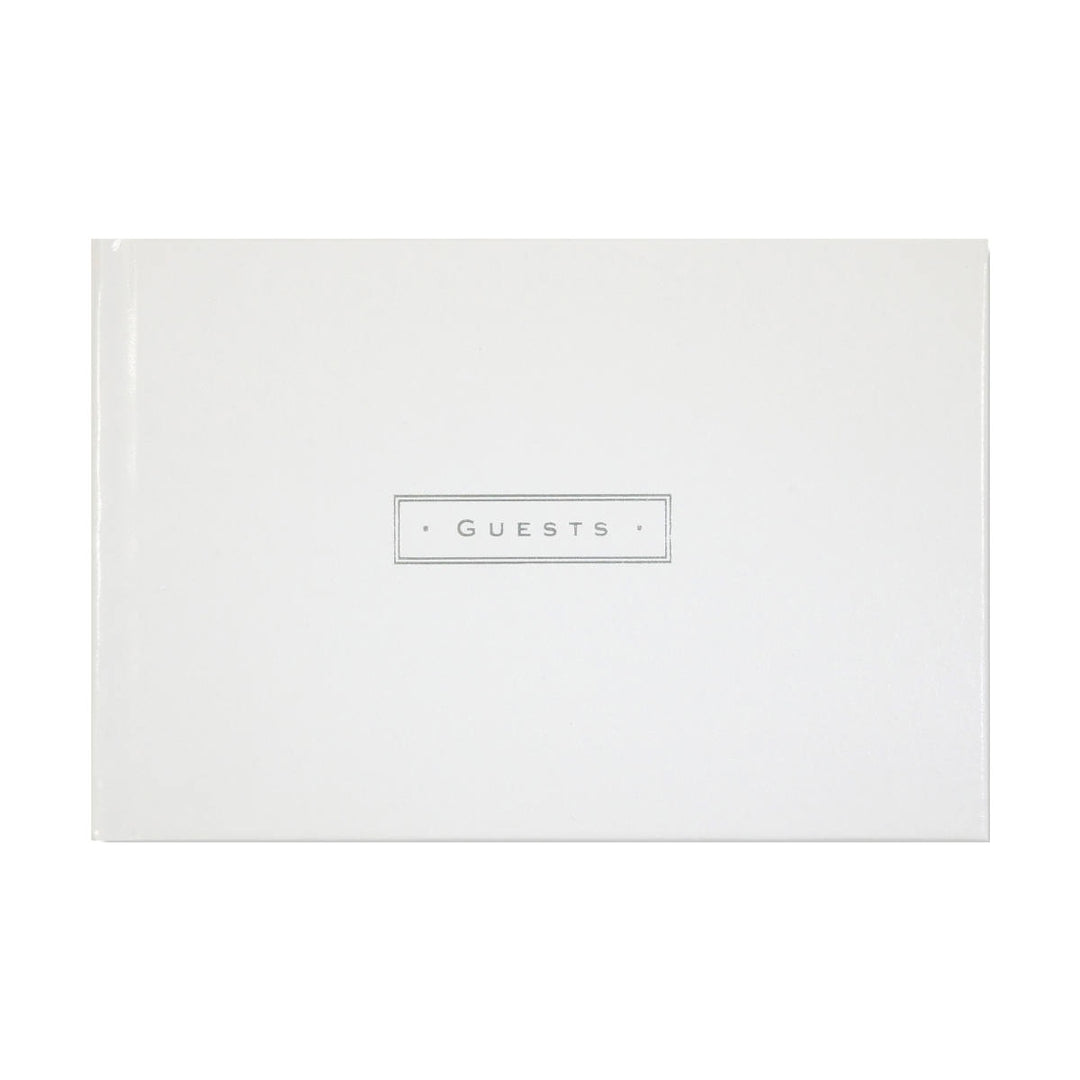Peter Pauper Press Artisan Guest Book - White Leather