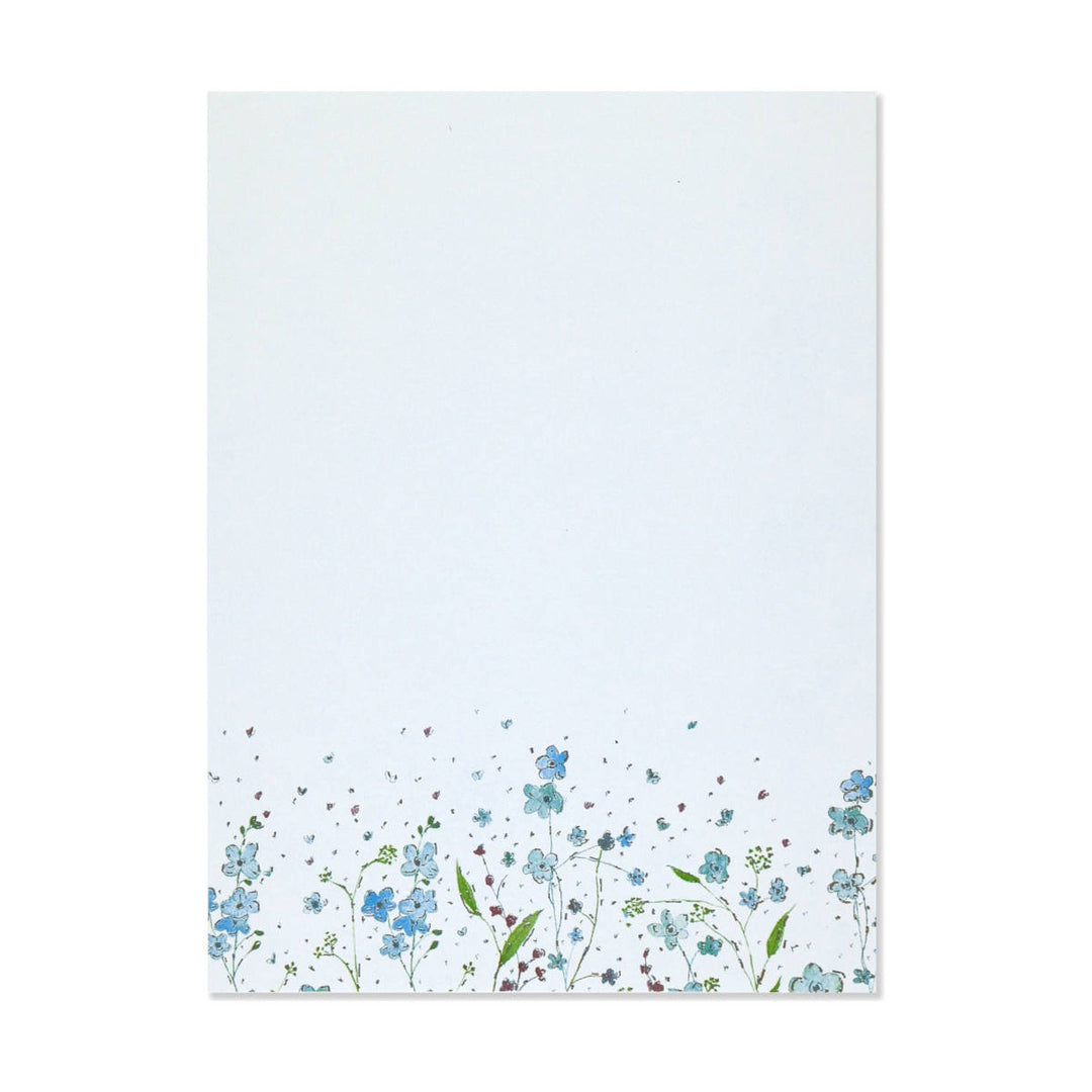 Boxed Stationery - Blue Flowers