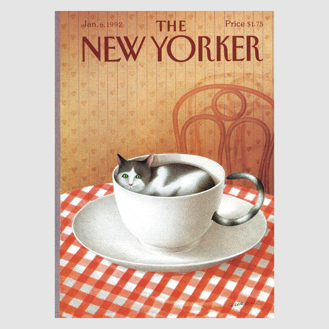The New Yorker Card - Cat in a Tea Cup