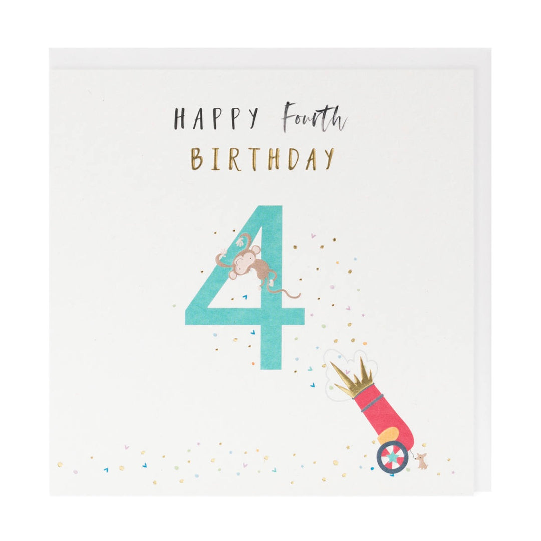 Happy Days Card - Happy 4th Birthday