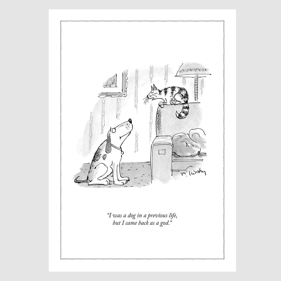 The New Yorker Card - Dog in Previous Life