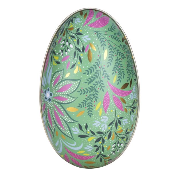 Easter Tin - Sara Miller Egg Shaped Tin - Medium