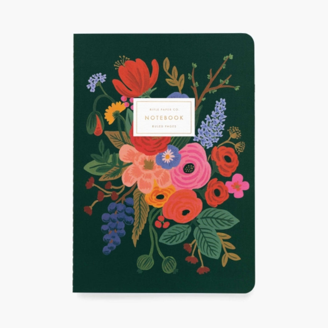 Stitched Notebooks - Pack of 3 - Garden Party - Rifle Paper Co.