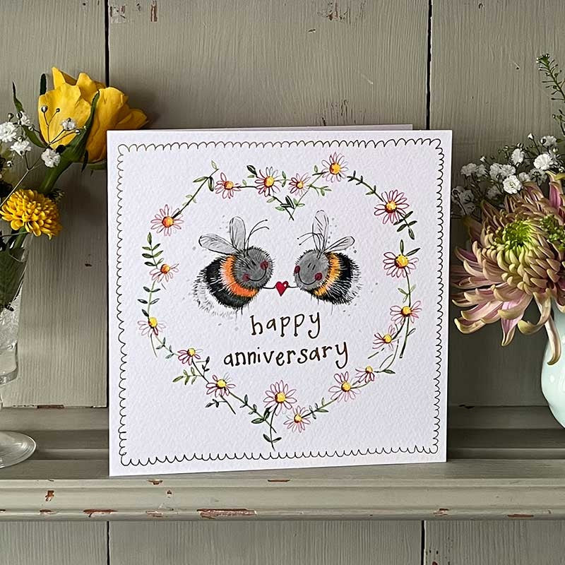 Busy Bees Card - Bee Anniversary