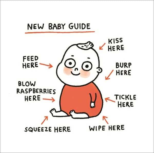 Ohh Deer Card - New Baby Guide