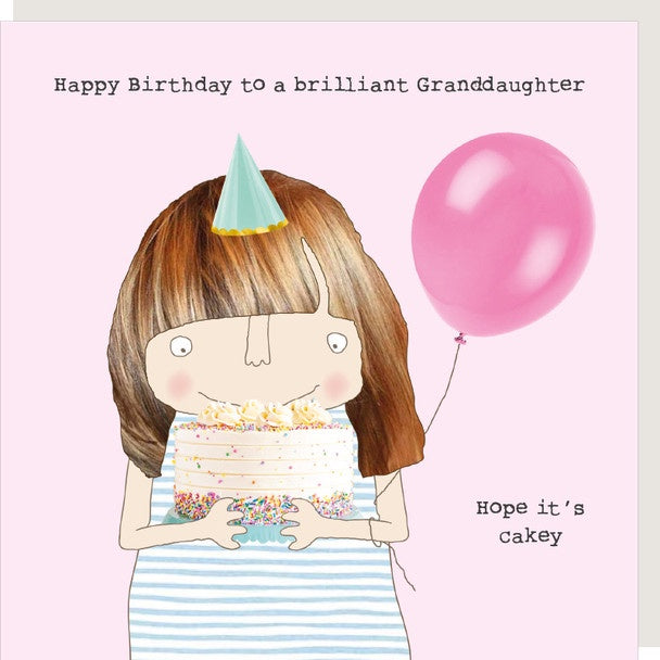 Card -  Happy Birthday Granddaughter Cakey