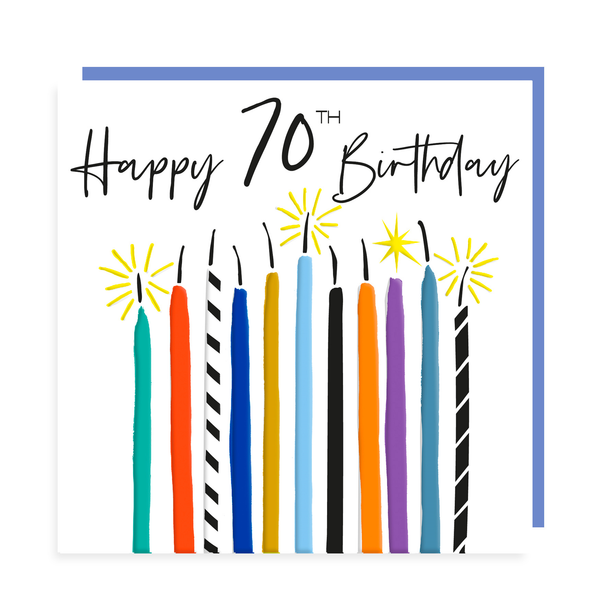 Fiori Rosa Card - Happy 70th Birthday