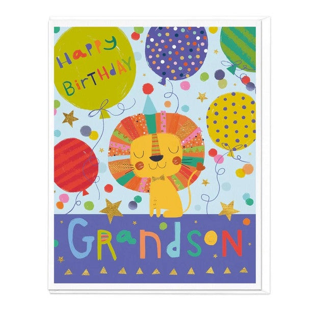 Whistlefish Card - Grandson Lion
