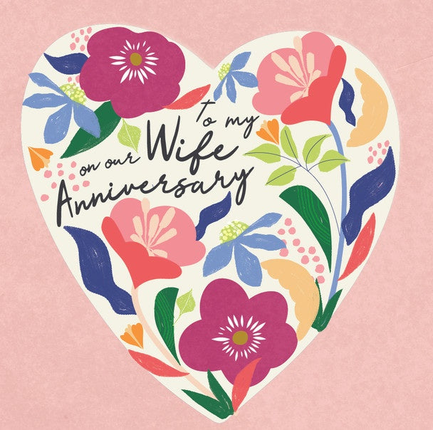 Card - Anniversary Wife Heart