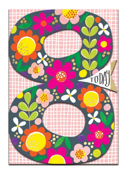Ditto Diecut Card - 8th Floral