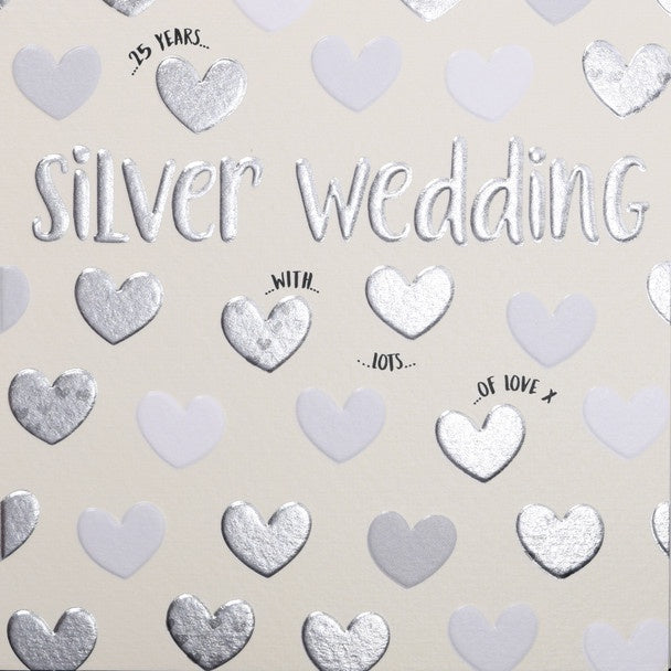 Quicksilver Card - Silver Wedding Anniversary