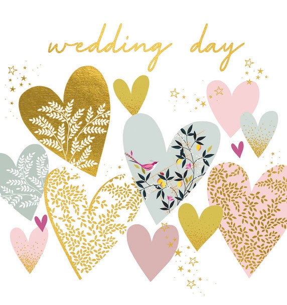 Card - Wedding Day Hearts