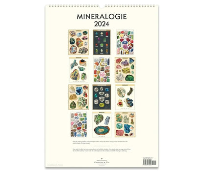 2024 Wall Calendar - Cavallini & Co. - Mineralogie