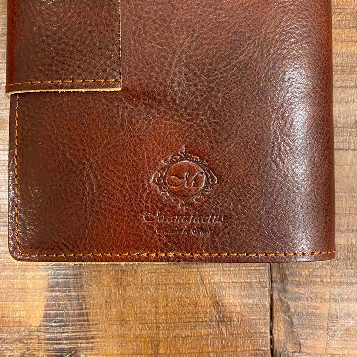 Roma Leather Journal - 12cm x 17cm Chestnut