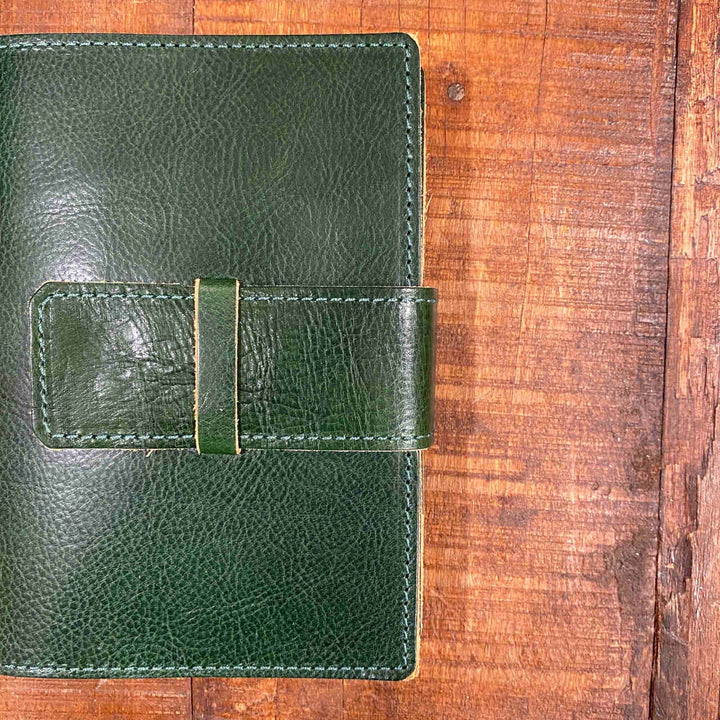 Roma Leather Journal - 12cm x 17cm - Green