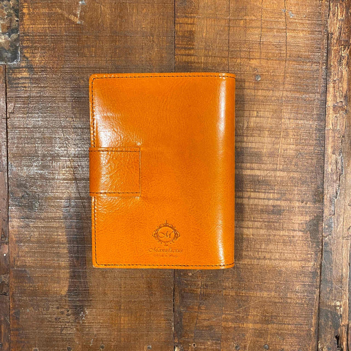 Roma Refillable Leather Journal - 12cm x 17cm - Wheat