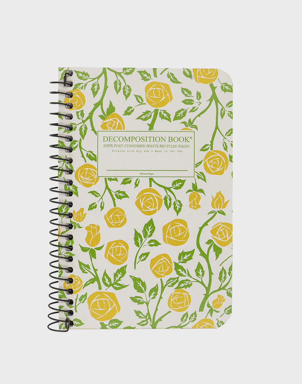 Pocket Spiral Notebook - Roses