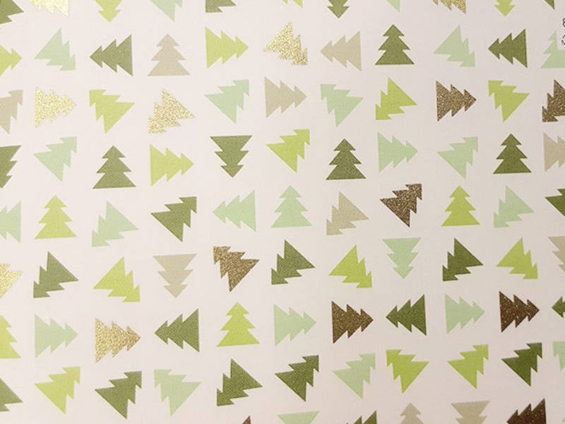 Kartos Wrapping Paper Sheet - Trees Geometric