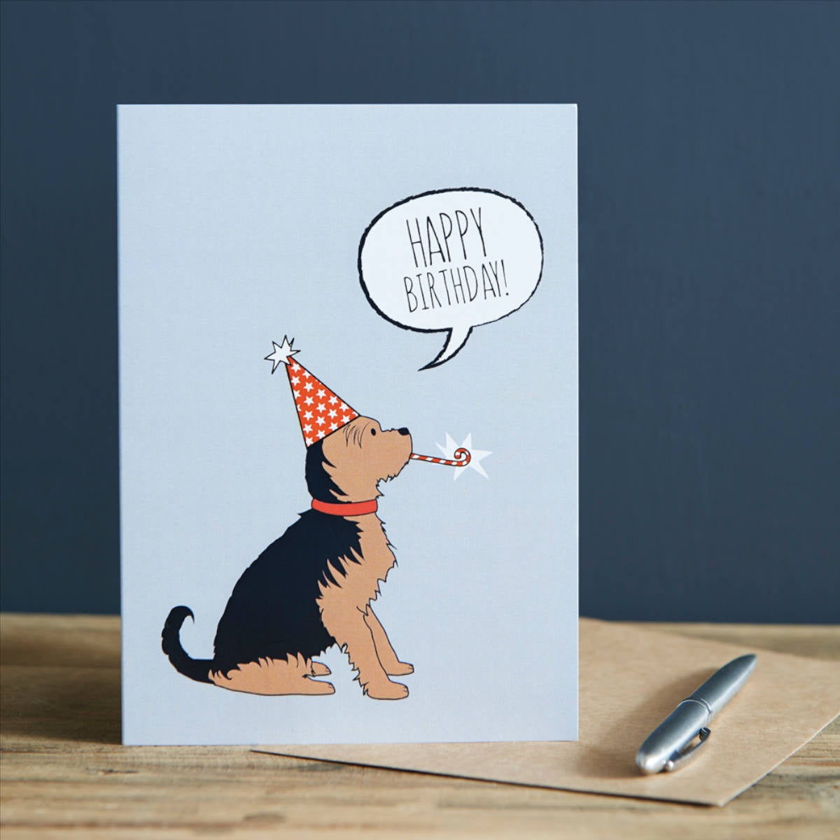 Happy Birthday Card - Yorkshire Terrier - Sweet William